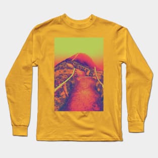 Surreal sunrise footpath Long Sleeve T-Shirt